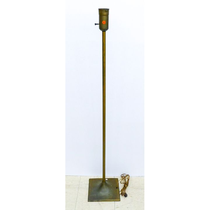 Mid Century Brass Floor Lamp 56''