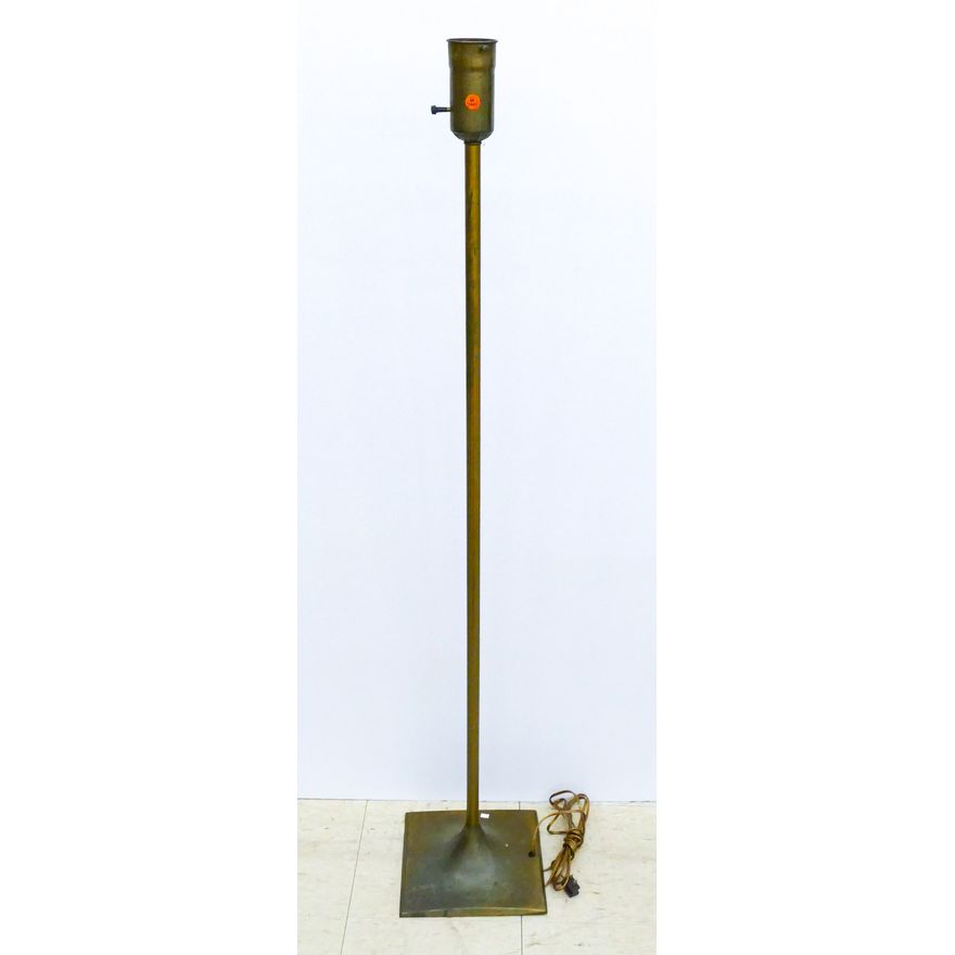 Mid Century Brass Floor Lamp 56''