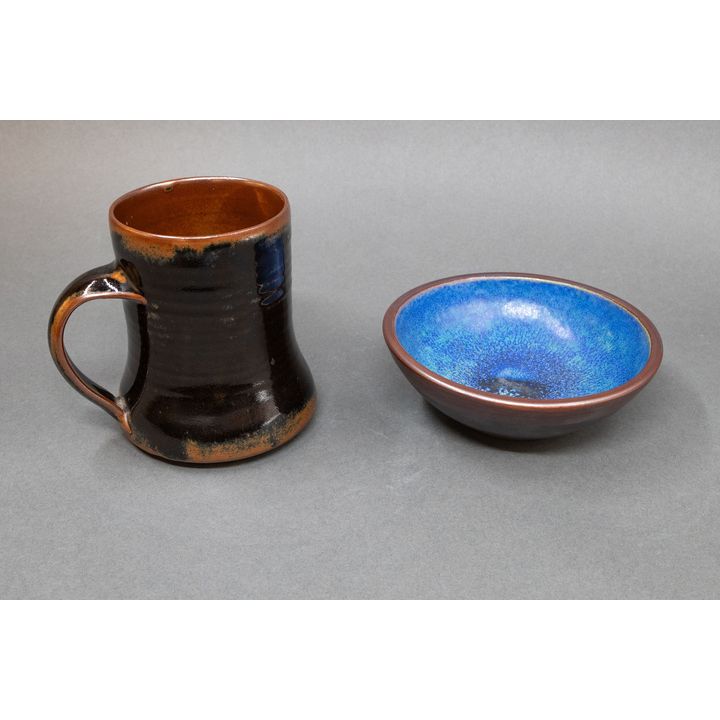 New Zealand Studio Pottery - Pottery mug and bowl