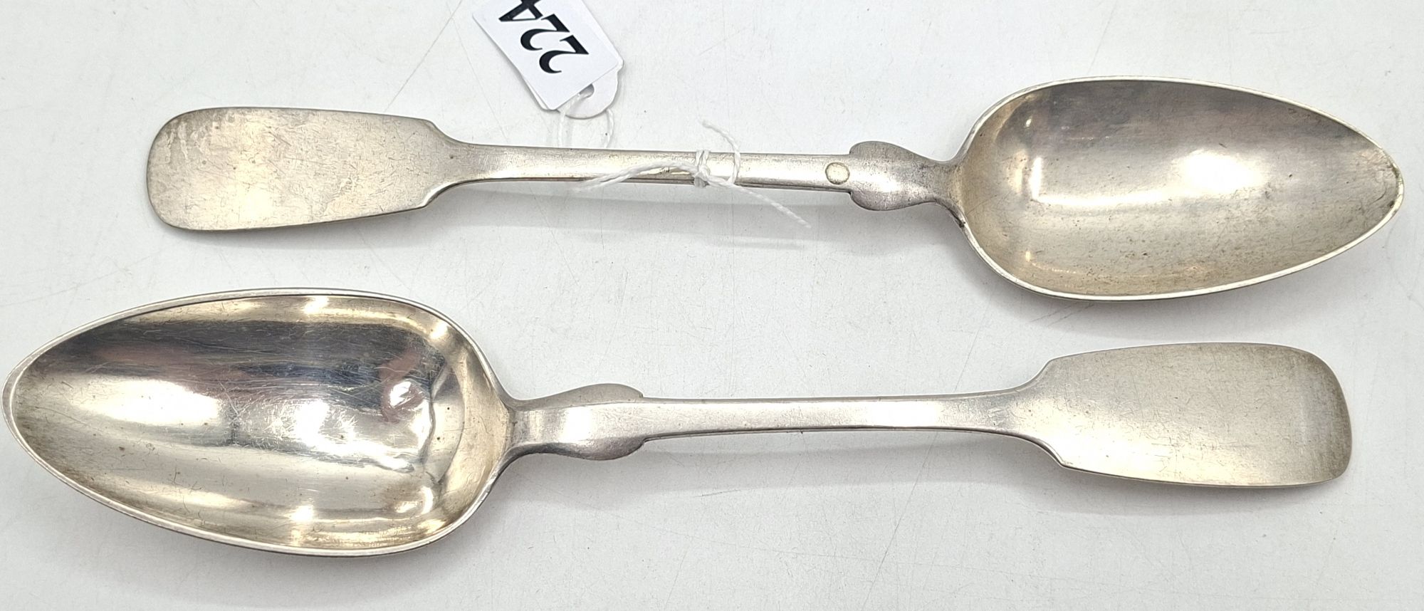 Two 800 Continental Silver Spoons