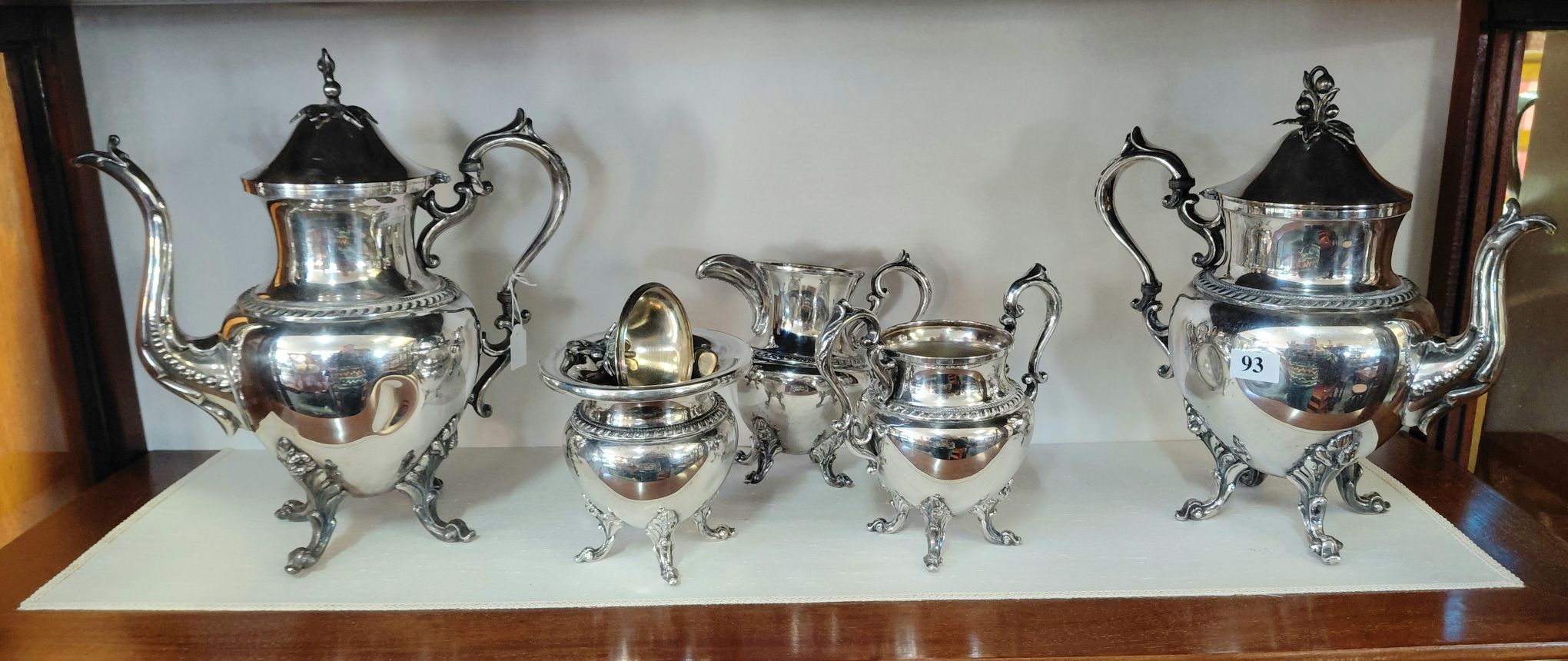 93 · SILVERPLATE TEA SERVICE