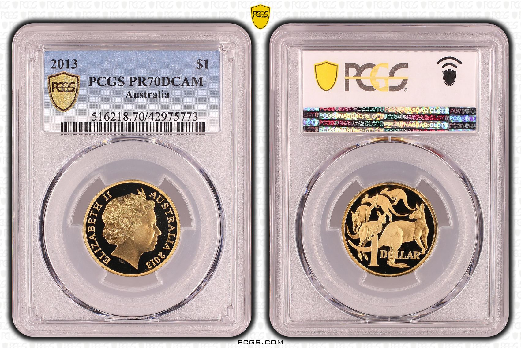 Elizabeth II, One Dollar, PR70DCAM , 2013 PCGS POP - 21/0