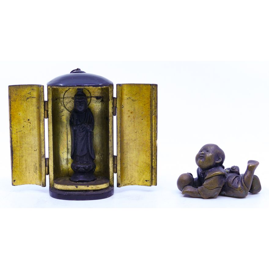 Box Japanese Miniature Zushi Shrine etc.