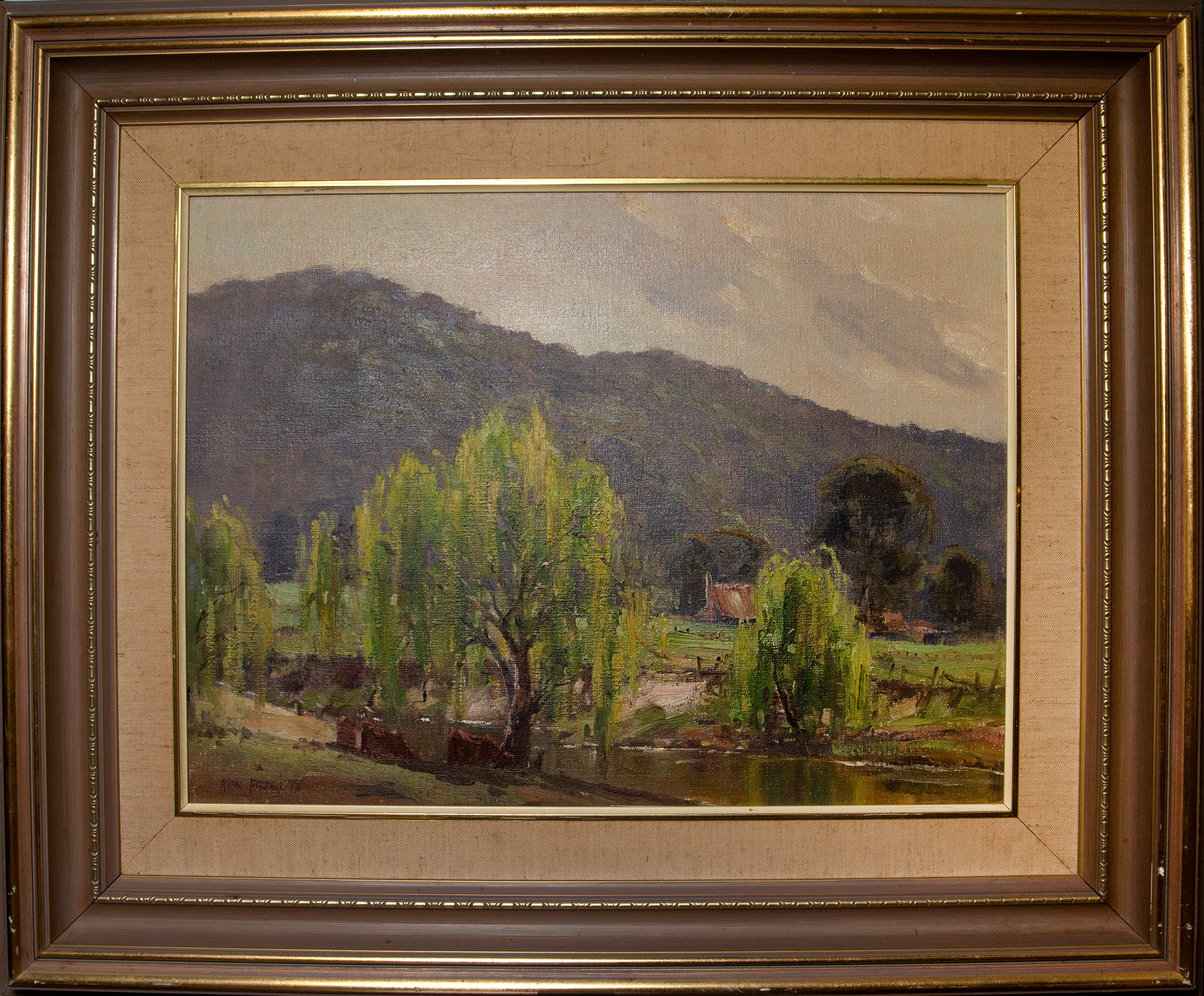 455 · Allan Fizzelle, 'Landscape with Willows', 1978