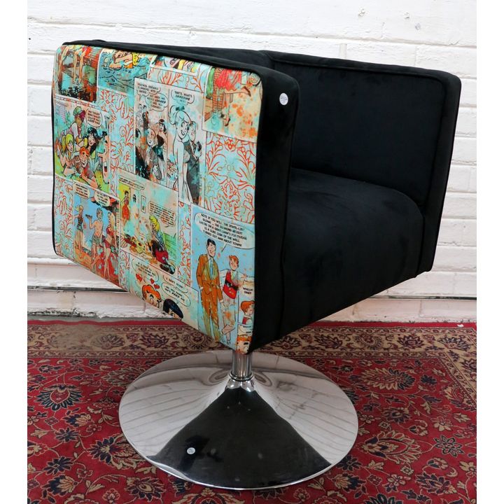 ARCHIE UPHOLSTERED SWIVEL CHAIR