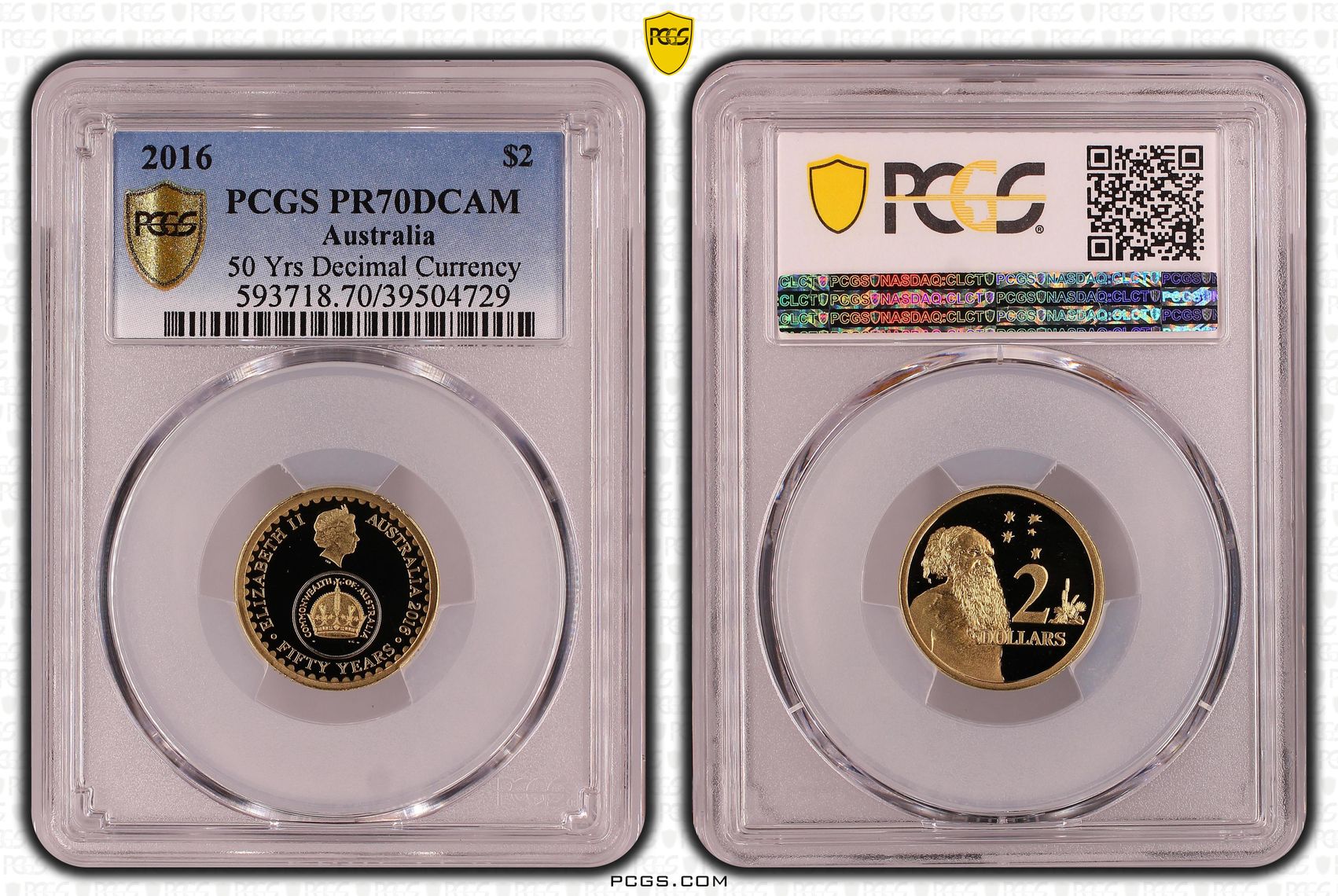 50 Yrs Decimal Currency, Two Dollar, 2016, PCGS PR70DCAM