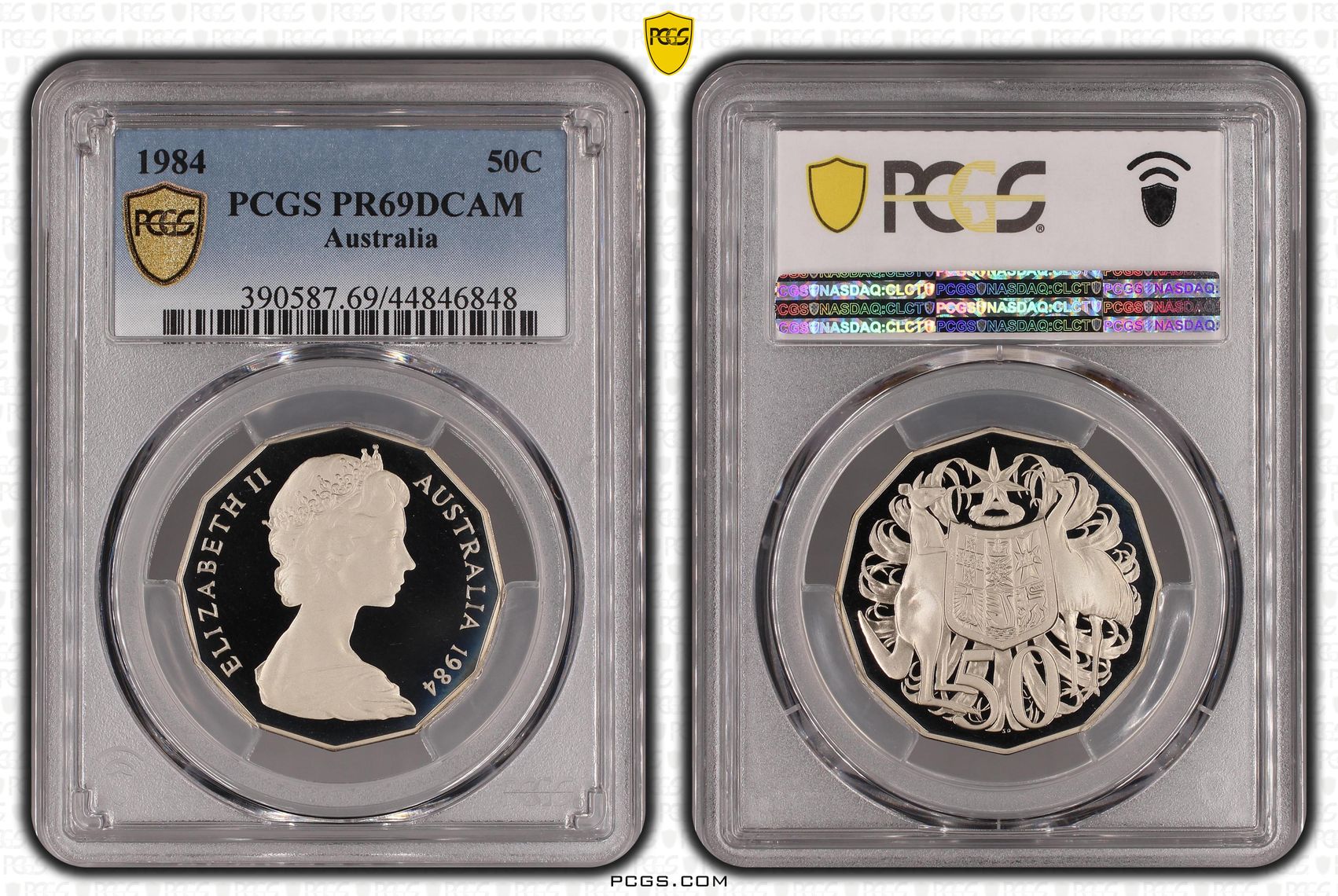 Fifty Cent, 1984, PCGS PR69DCAM