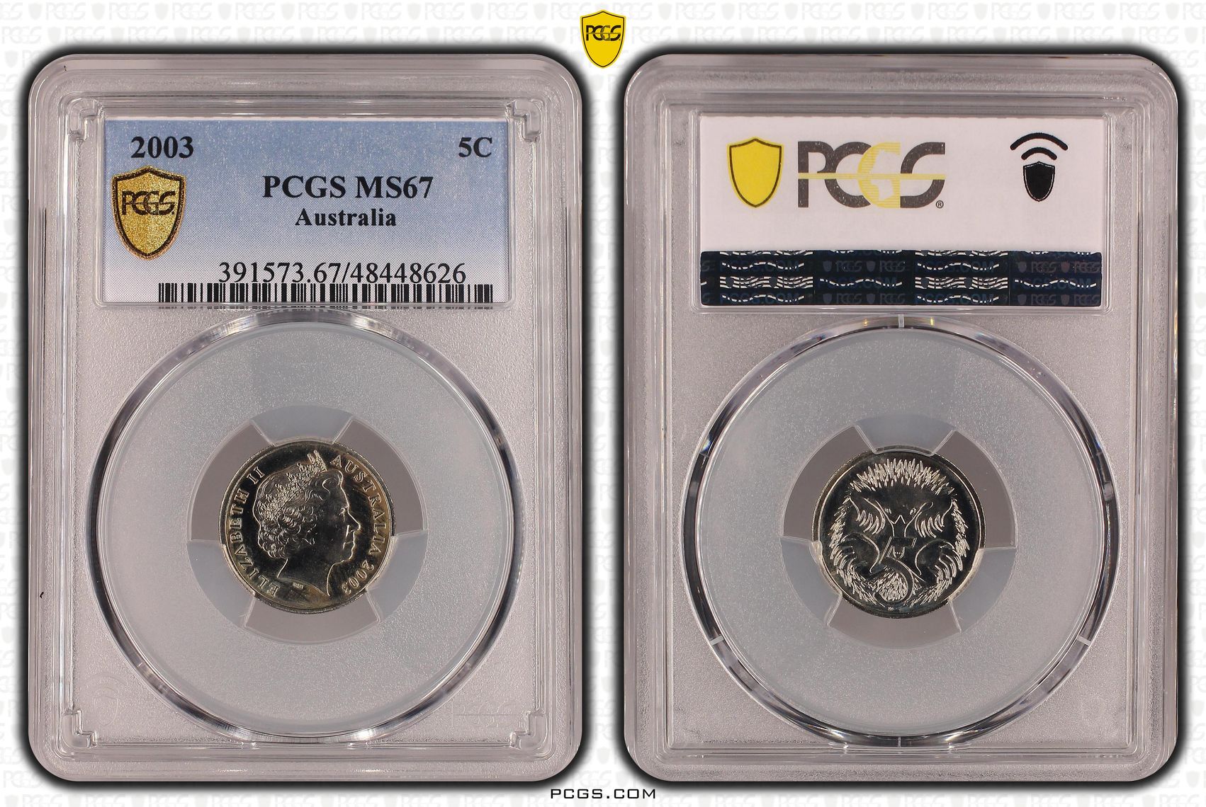 , Five Cent, 2003, PCGS MS67
