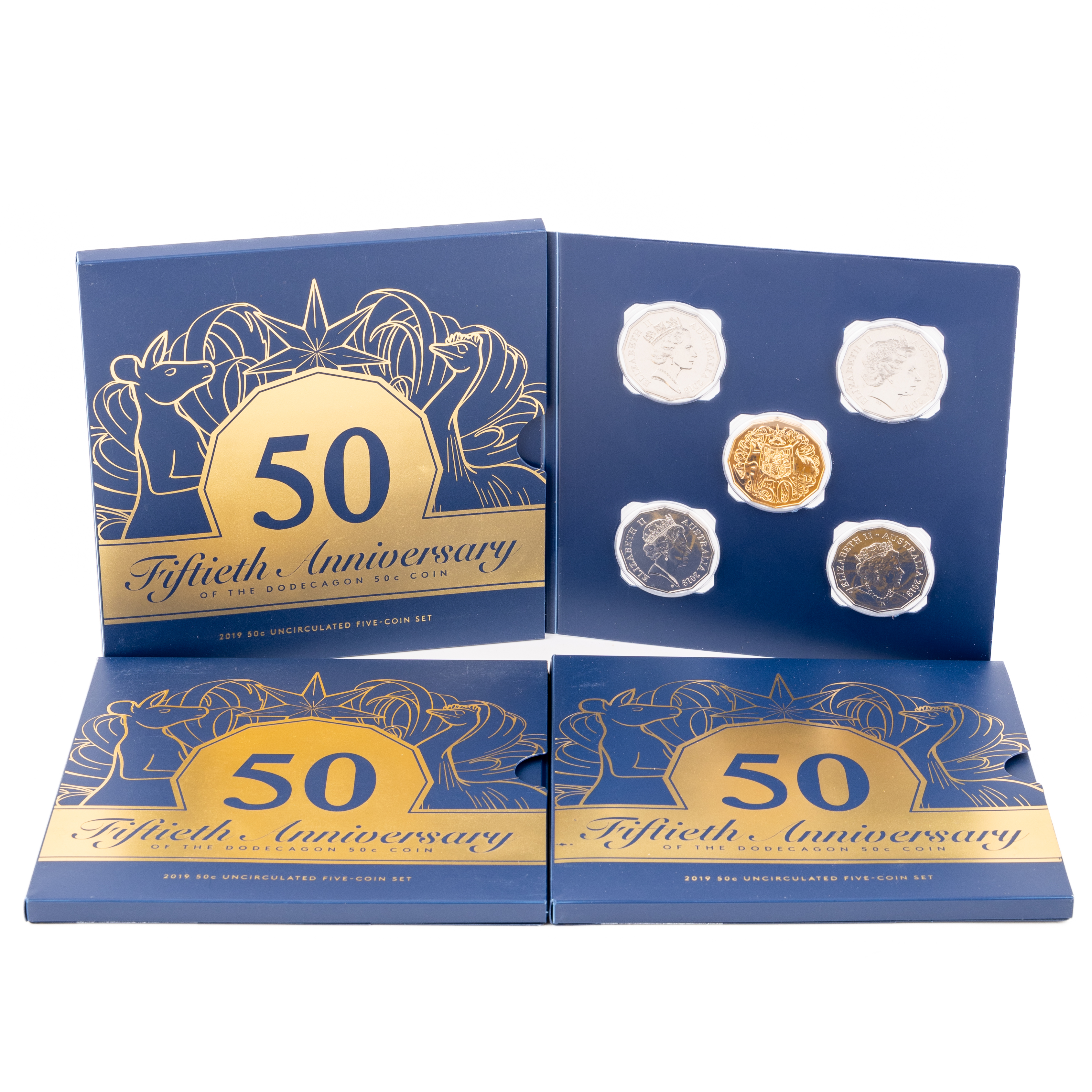 Elizabeth II, Fiftieth Anniversary of the Dodecagon, Fifty Cents, 2019, UNC