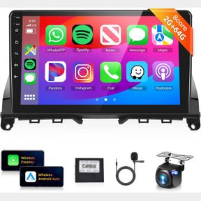 8 CORE 2G 64G ANDROID CAR RADIO FOR MERCEDES BENZ C-CLASS C180 C200 C230 C250 C300 C350 W204 S204 2006-2011 WITH APPIE CARPLAY AND