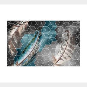 200cm by 150cm - Modern 3D Geometric Design Area 27 Rug