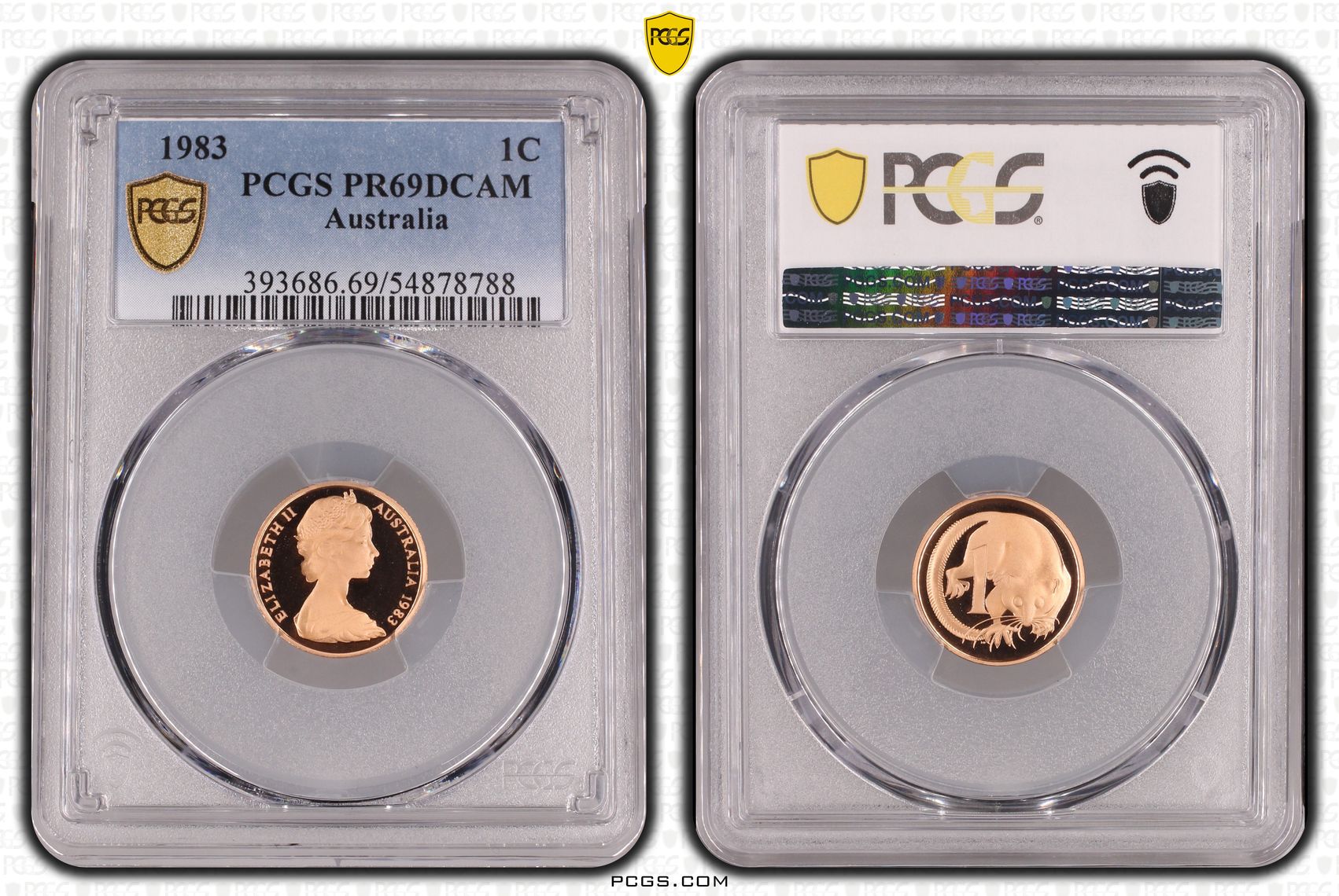One Cent, 1983, Pcgs Pr69dcam