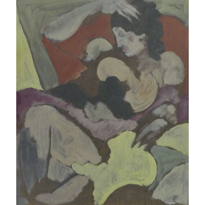 Peter Camfferman ''Odalisque'' 1930's Oil