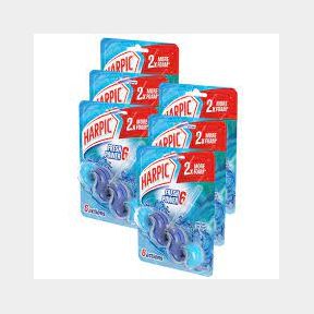 Harpic 6 x 35g, Fresh Power 6, Toilet Rim Cleaner, Marine Splash | SM 51673/5419 B8 (S7)