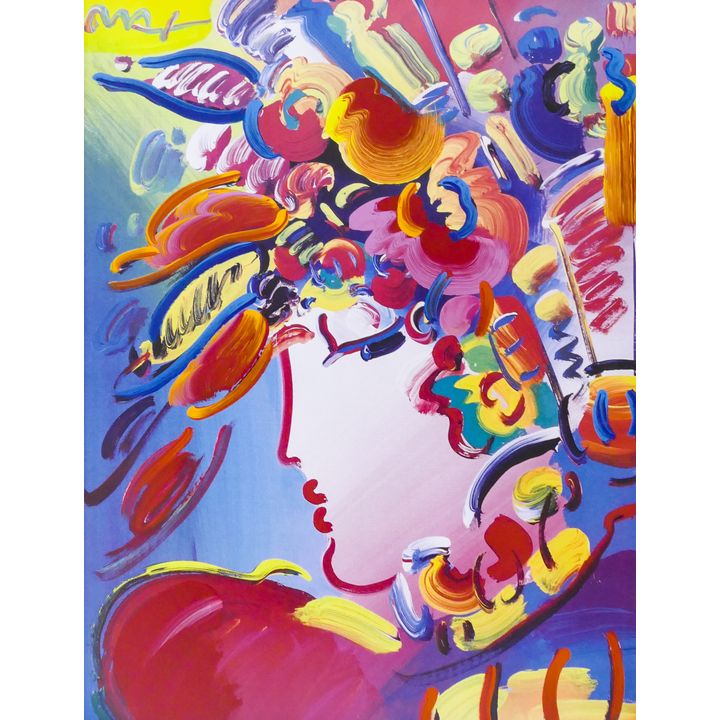 Peter Max ''Blushing Beauty'' 2002 Acrylic