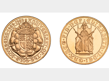 1989 TUDOR ROSE PROOF GOLD SOVEREIGN FDC ELIZABETH II