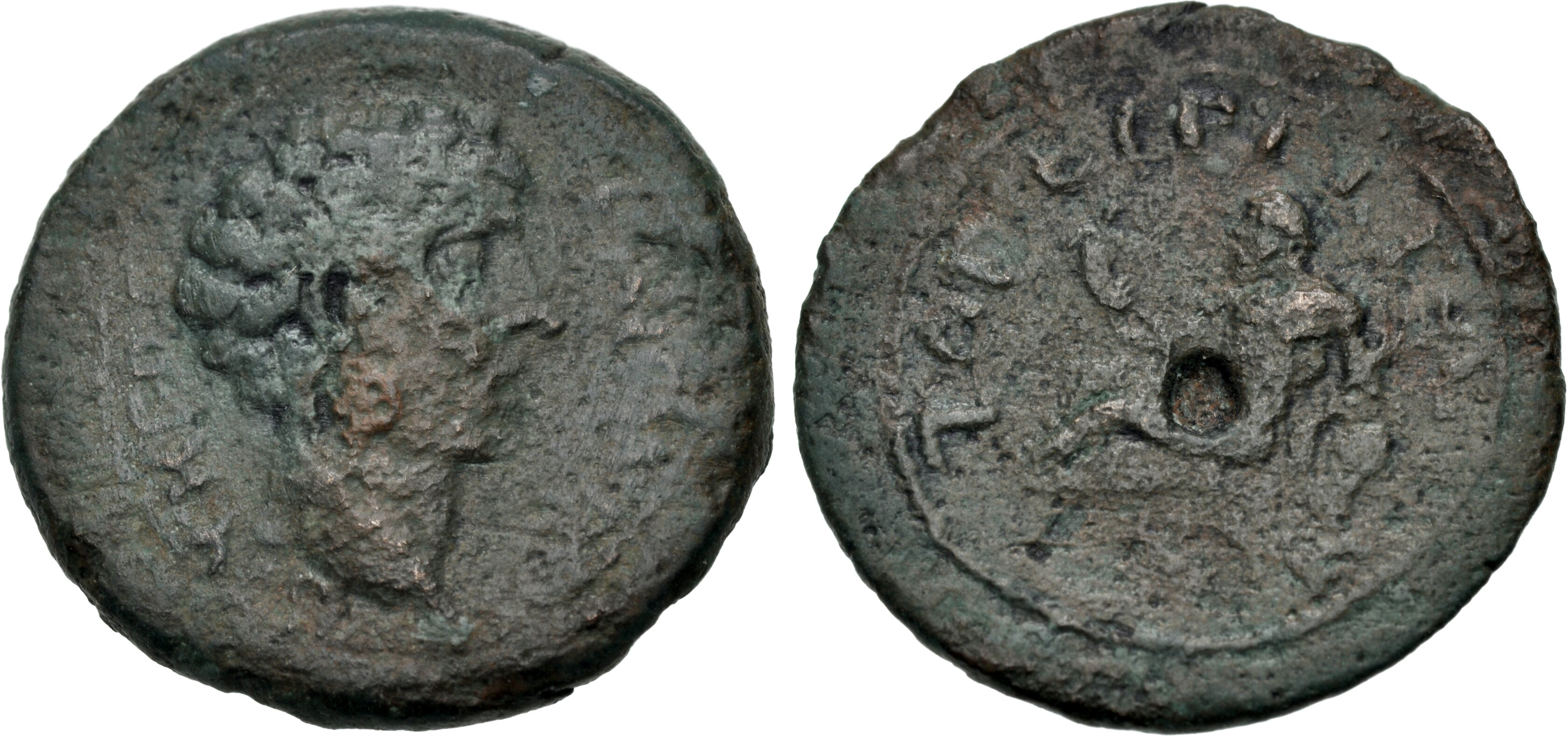 ROMAN. Provincial. Lot of four (4) River-god themed provincial coins ...