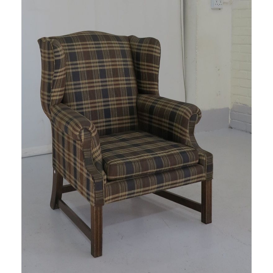 UPHOLSTERED WINGBACK CHAIR