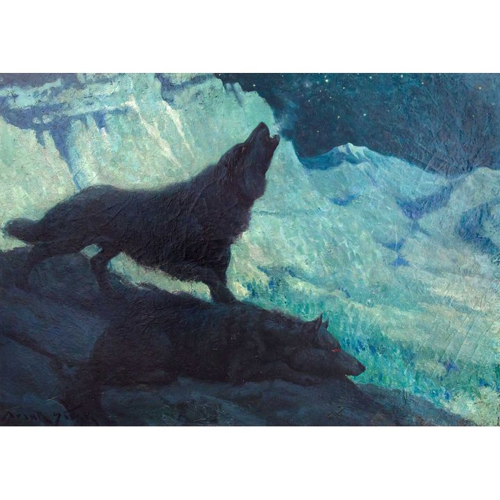 Untitled (Wolves) by Frank Stick (1884-1966)