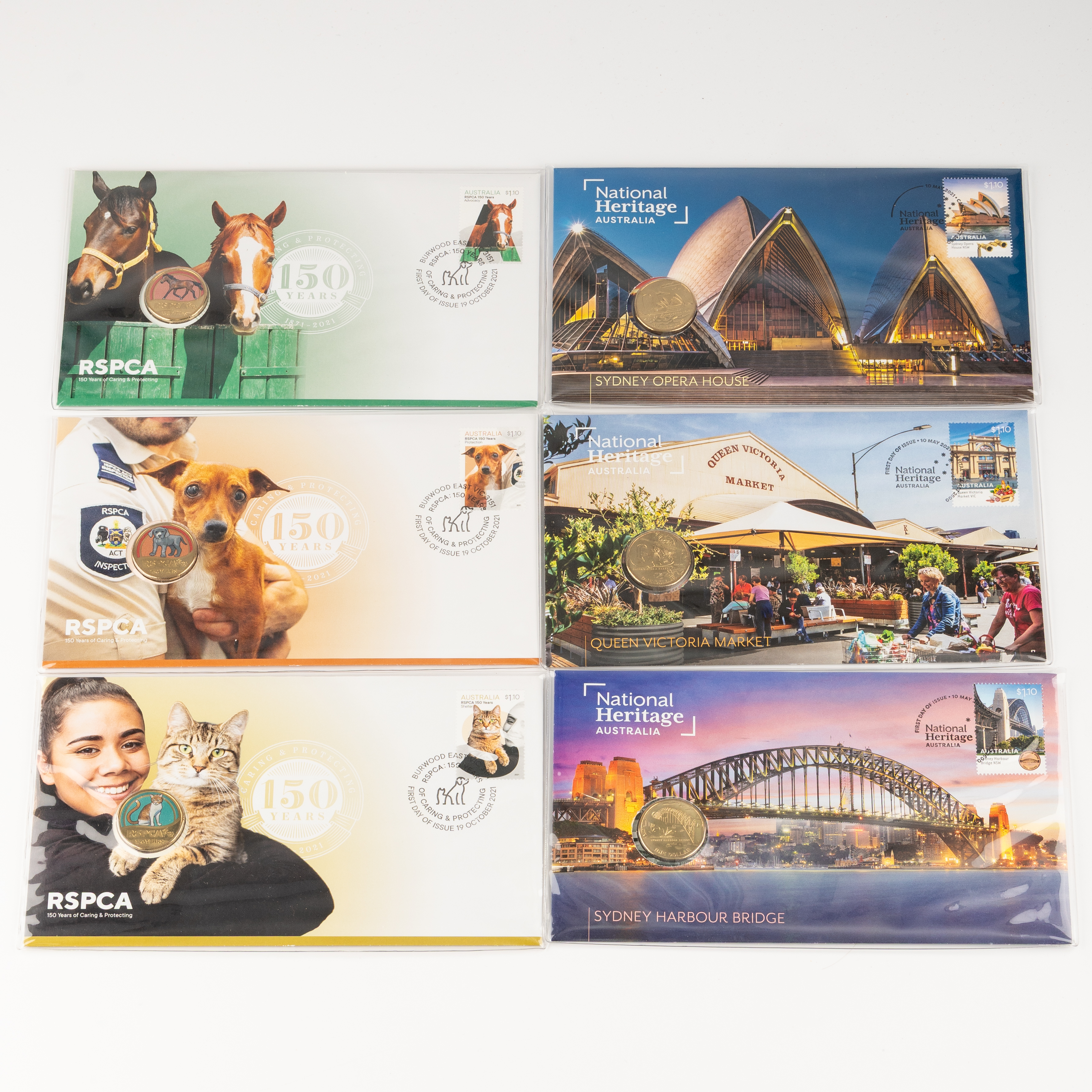 Elizabeth II, National Heritage & RSPCA, One Dollar, 2021, UNC