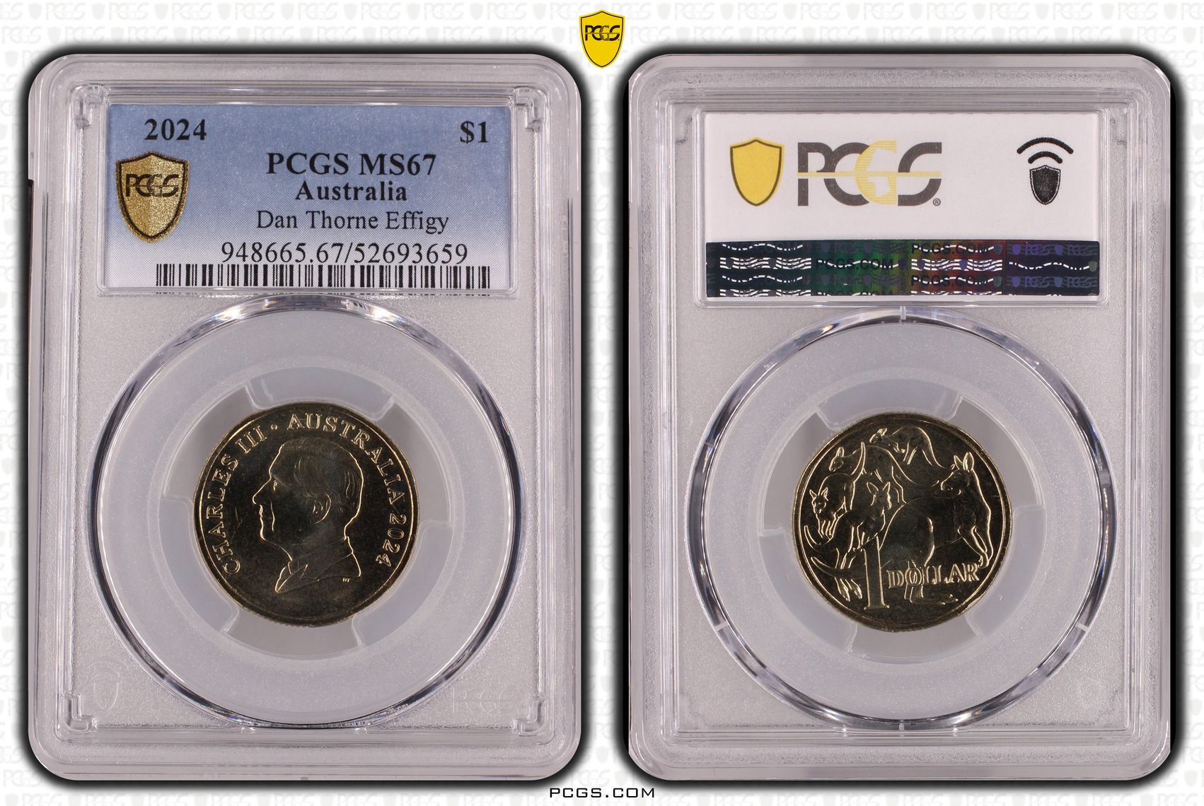 Dan Thorne Effigy, One Dollar, 2024, PCGS MS67