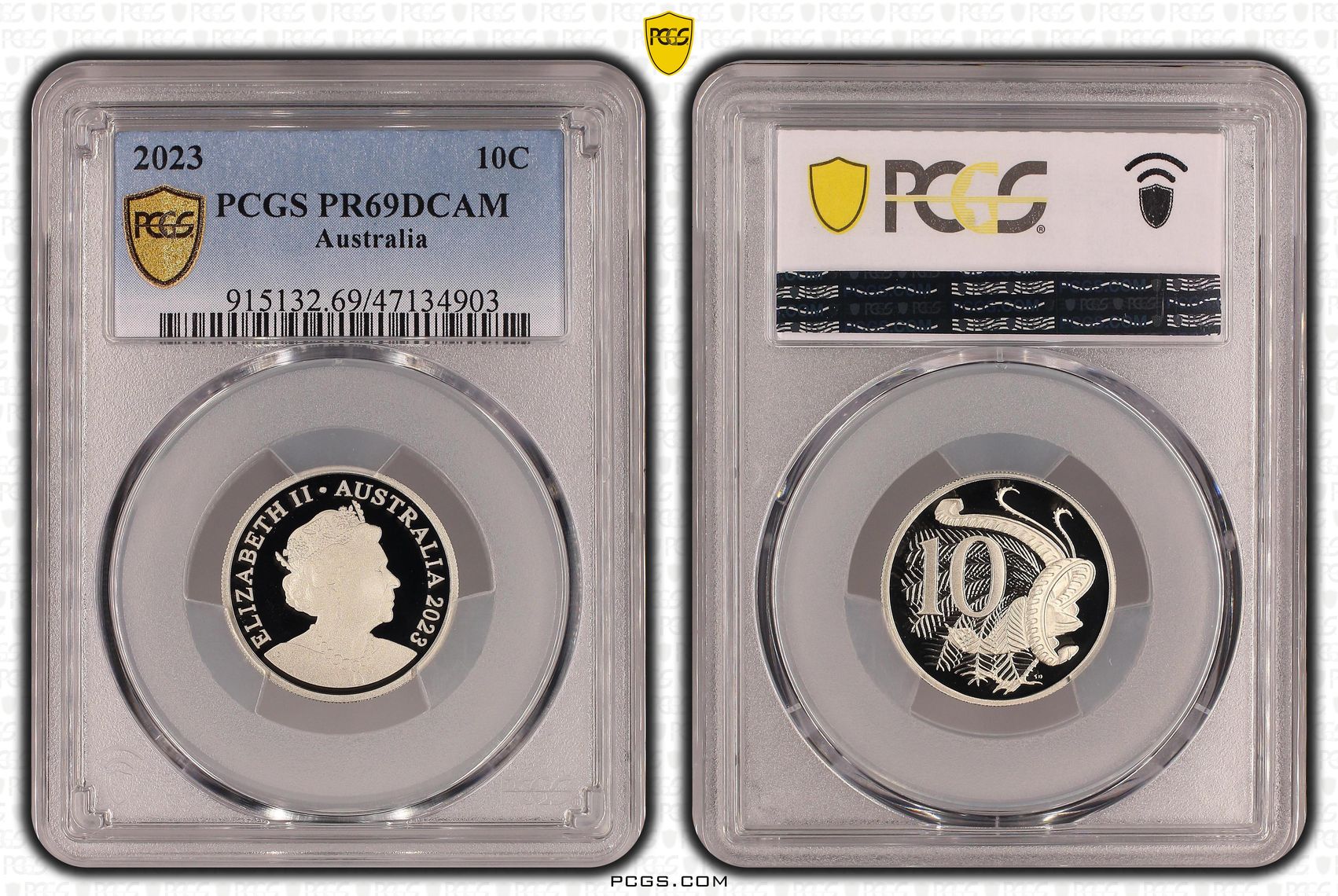 , Ten Cent, 2023, Pcgs Pr69dcam