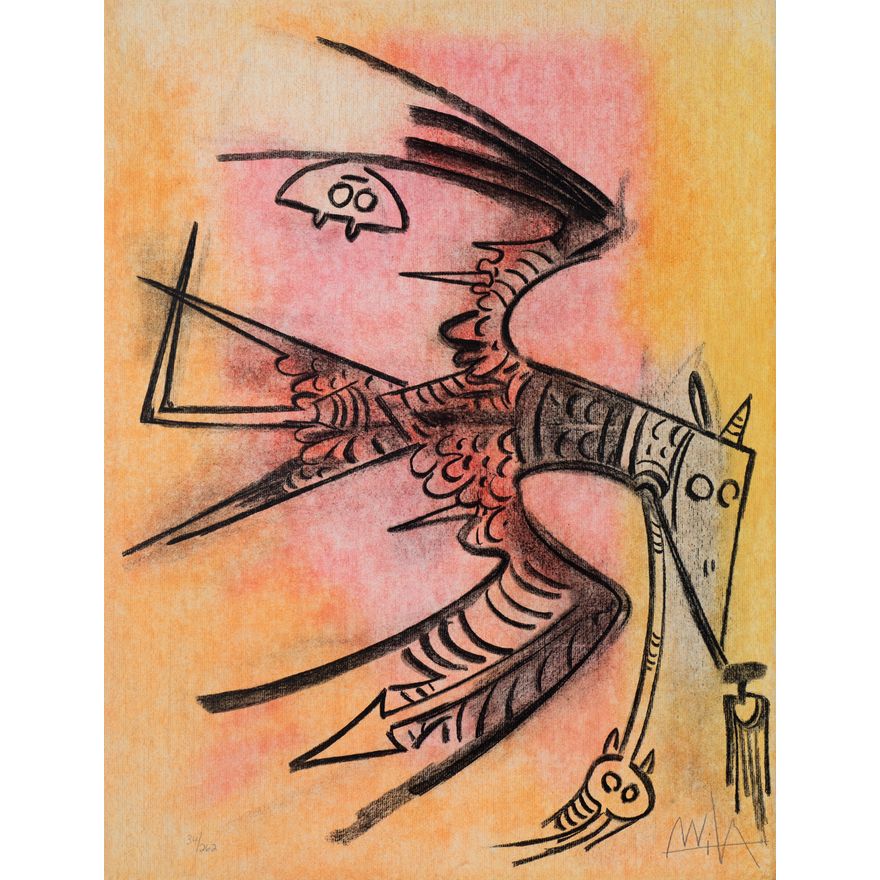 Wifredo Lam Lune Haute (from: Pleni Luna) 1974