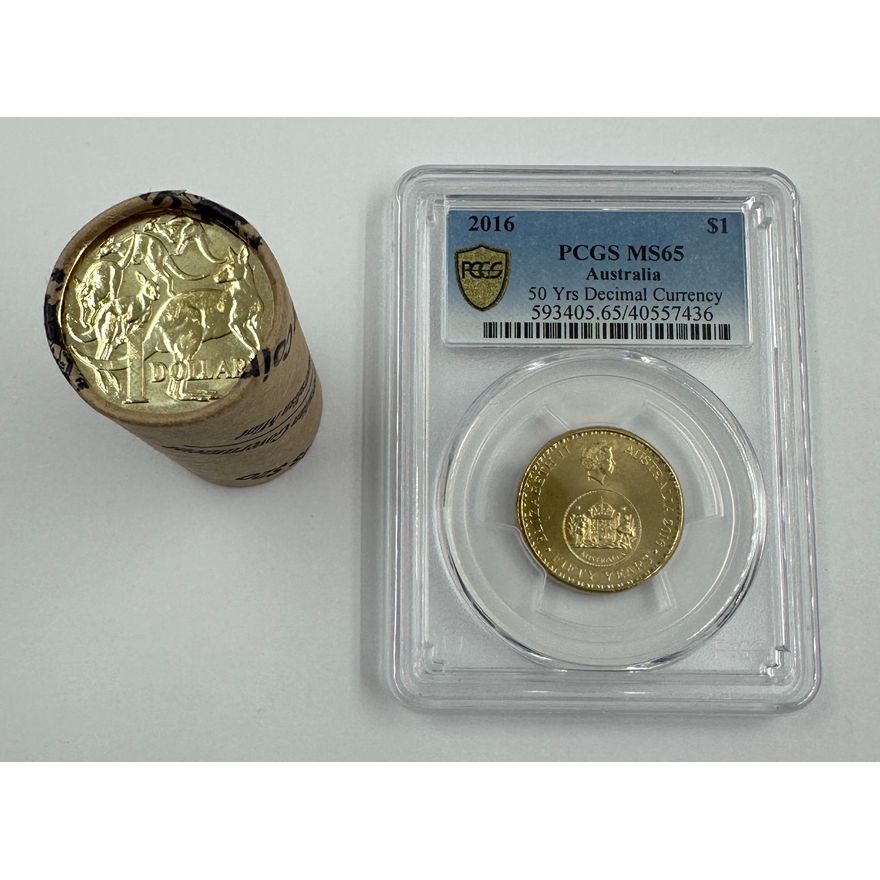 PCGS Graded $1 Coin & $1 Coin RAM Roll