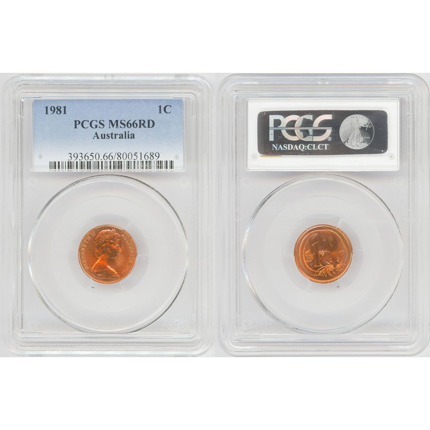 One Cent, 1981, PCGS MS66RD