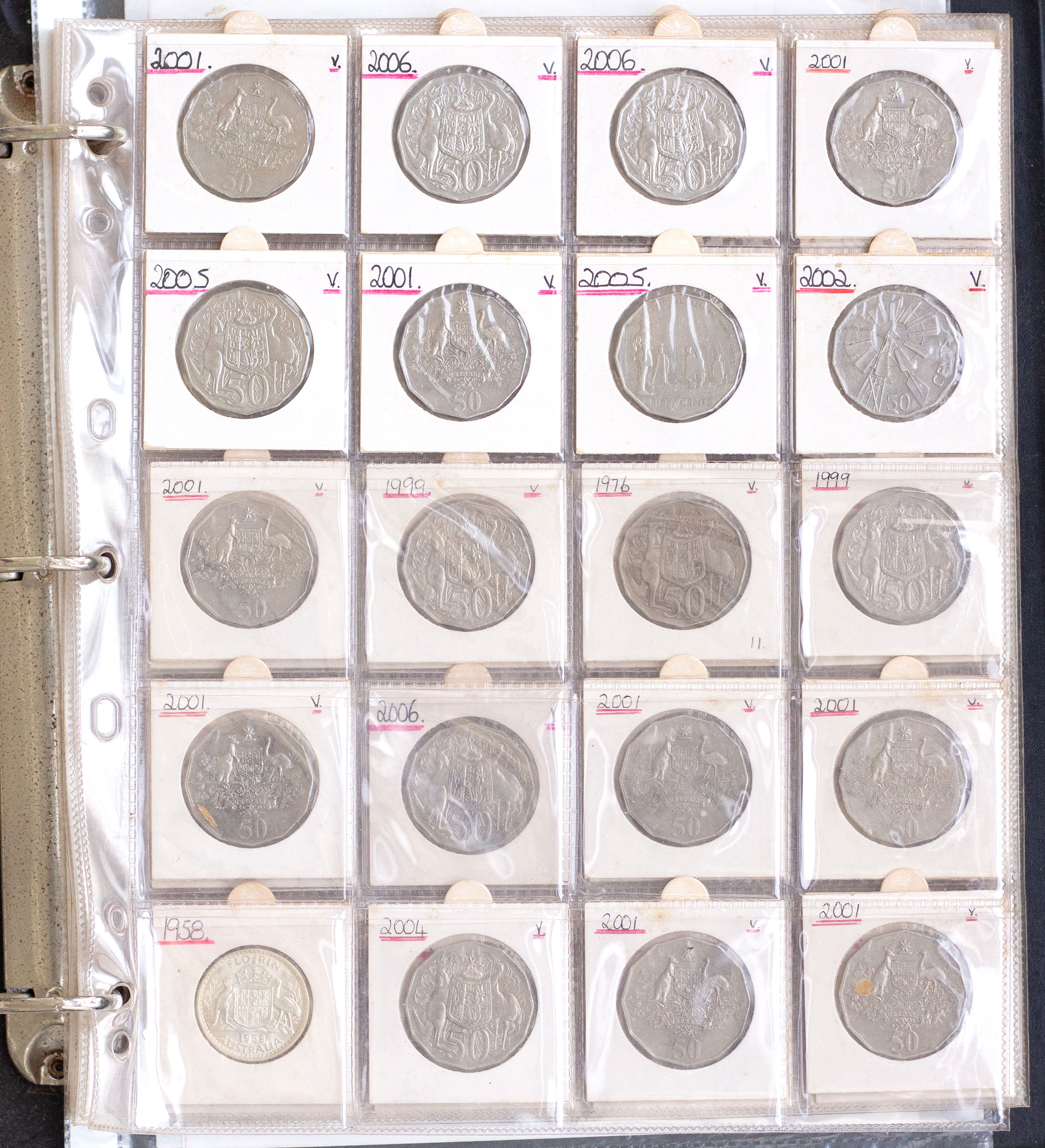 Elizabeth II, Fifty Cents, 1976 - 2000s, VF - aUNC