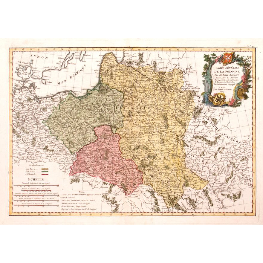 Giovanni Antonio Rizzi-Zannoni | Carte Générale de la Pologne…