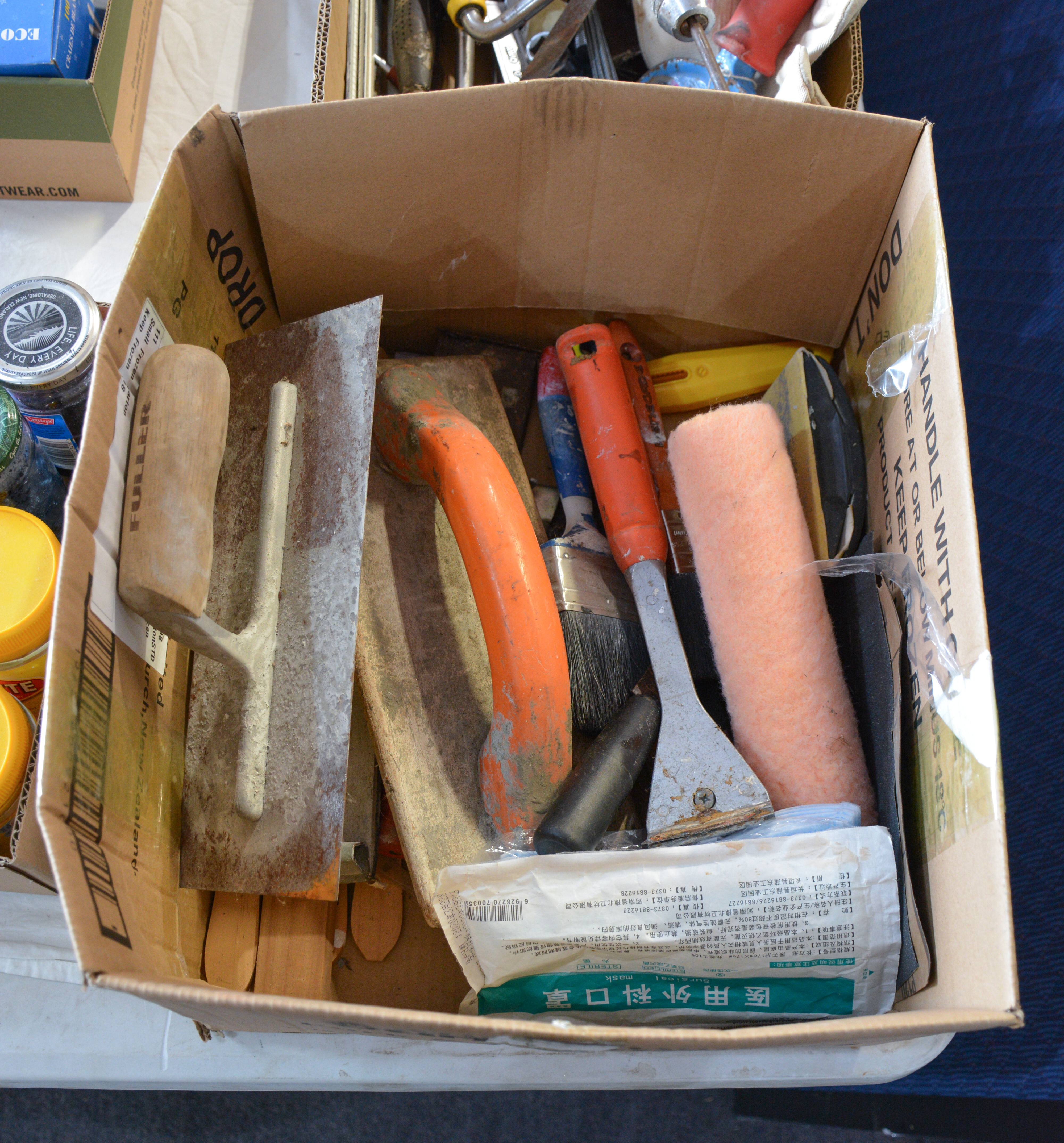 Box of Sanding and Painting Equipment — sold at auction in New Zealand for $10