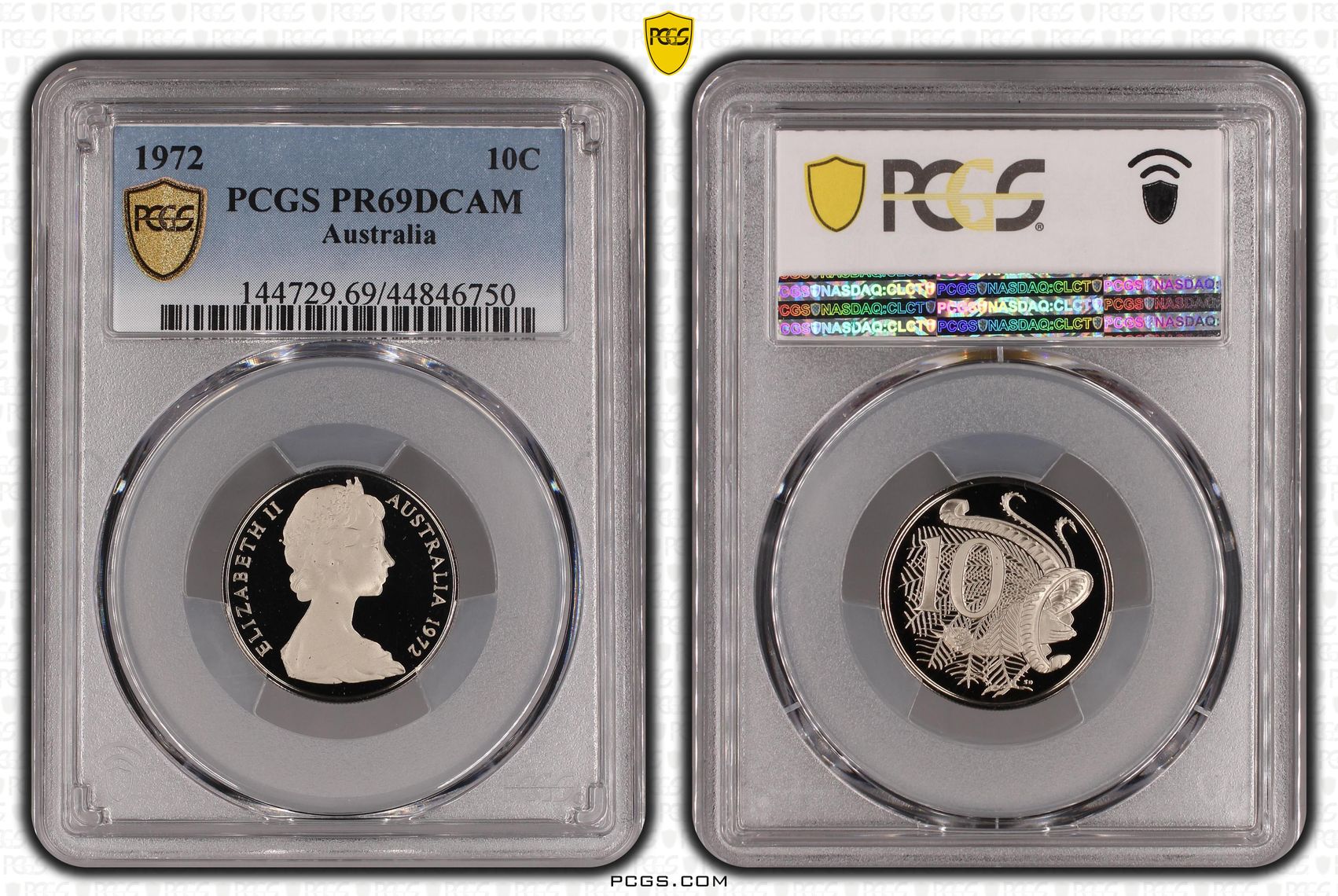 427 · 1972 Australian Ten Cent, 10c Proof PCGS - PR69DCAM -750