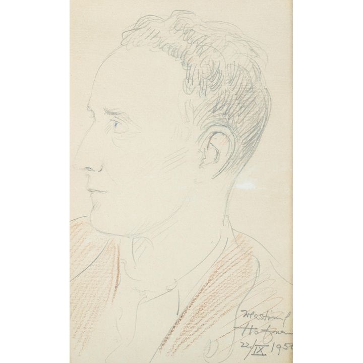 Wlastimil Hofman | Portret mężczyzny, 1950 r.