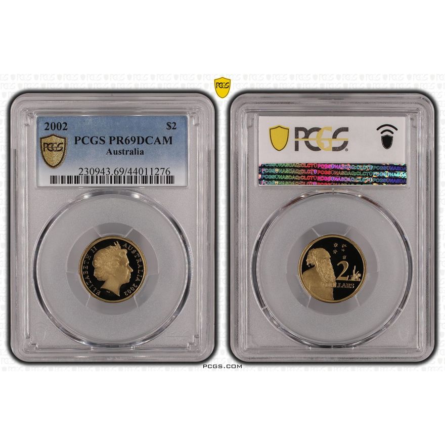 Elizabeth II, Two Dollar, 2002, PCGS PR69DCAM