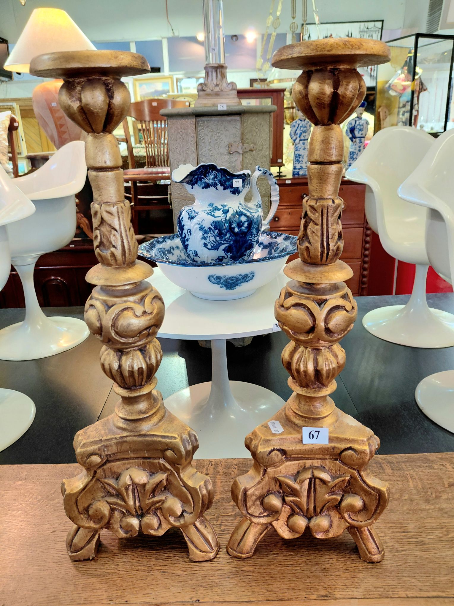 67 · PAIR OF CANDLESTICKS