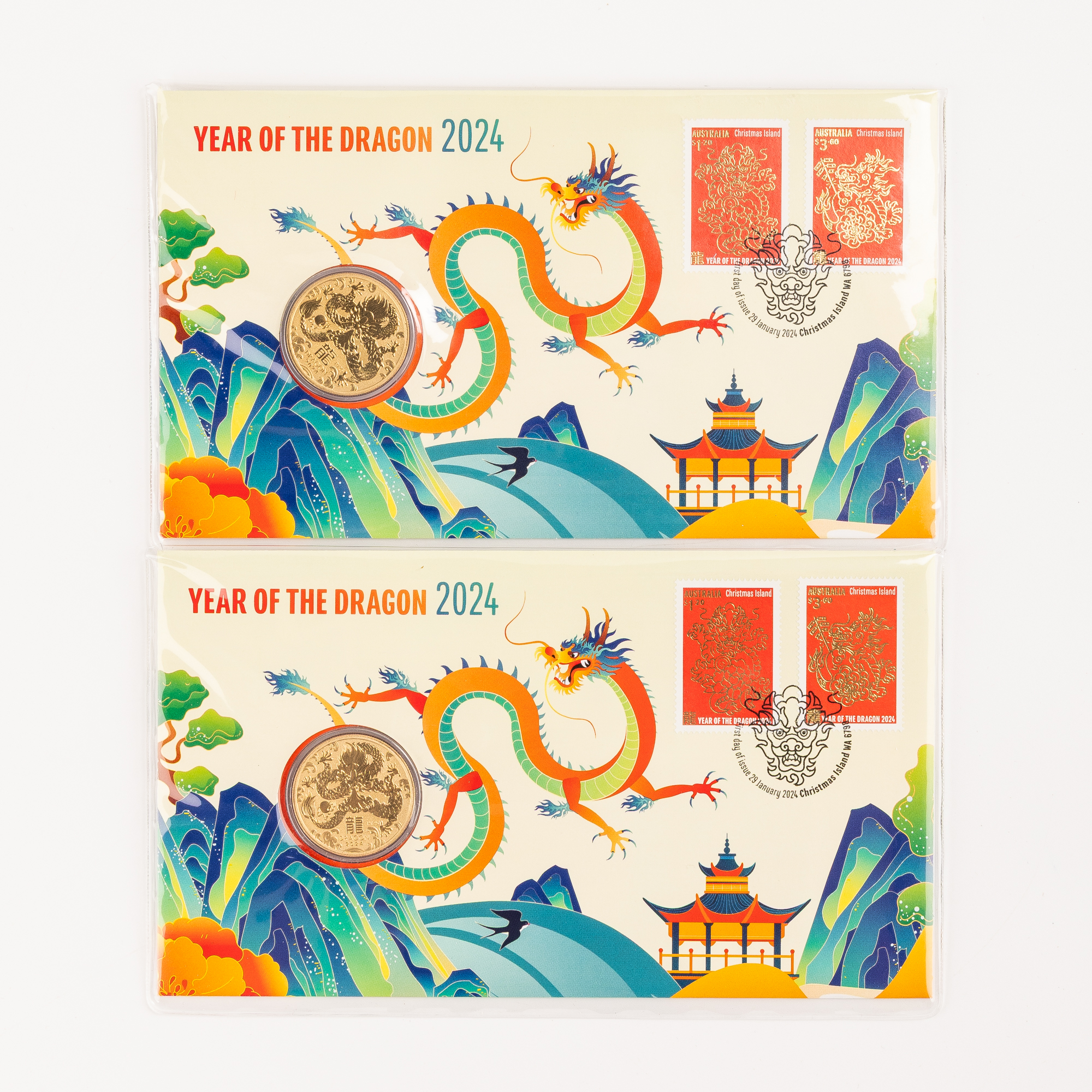 Elizabeth II, Year of the Dragon, One Dollar, 2024, UNC - FDC