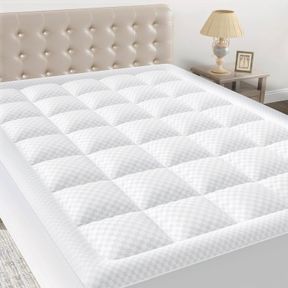 OLANLY QUEEN QUILTED FITTED MATTRESS PAD - COOLING SOFT MATTRESS TOPPER - ELASTIC FITTED MATTRESS PROTECTOR - MACHINE WASHABLE MAT
