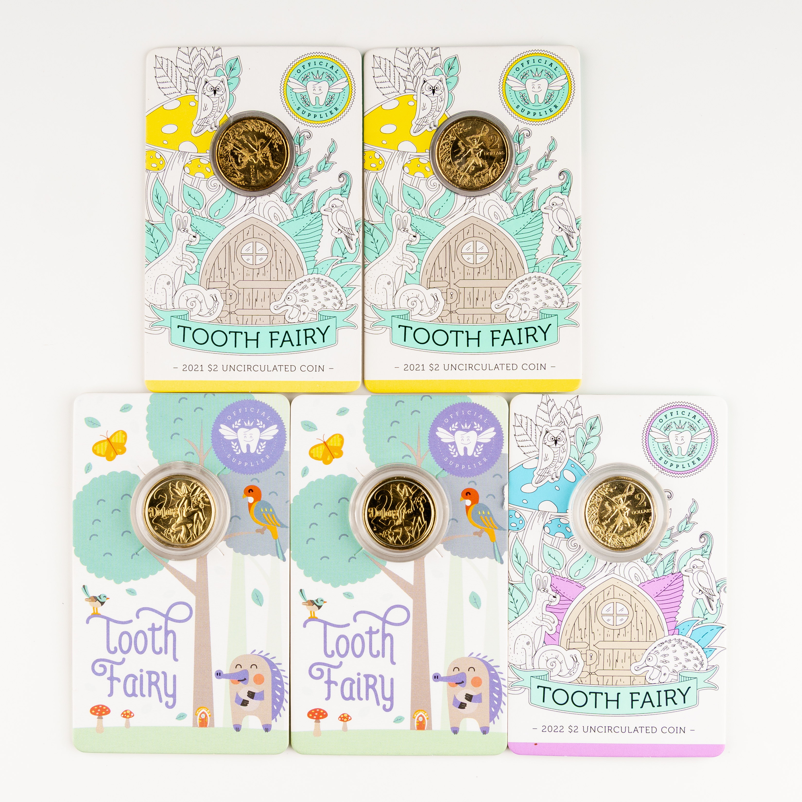 Elizabeth II, Tooth Fairy, Two Dollars, 2021 - 2023, UNC