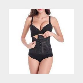 Waist Trainer Cincher - Black (Size: L-XL) - 51653/628