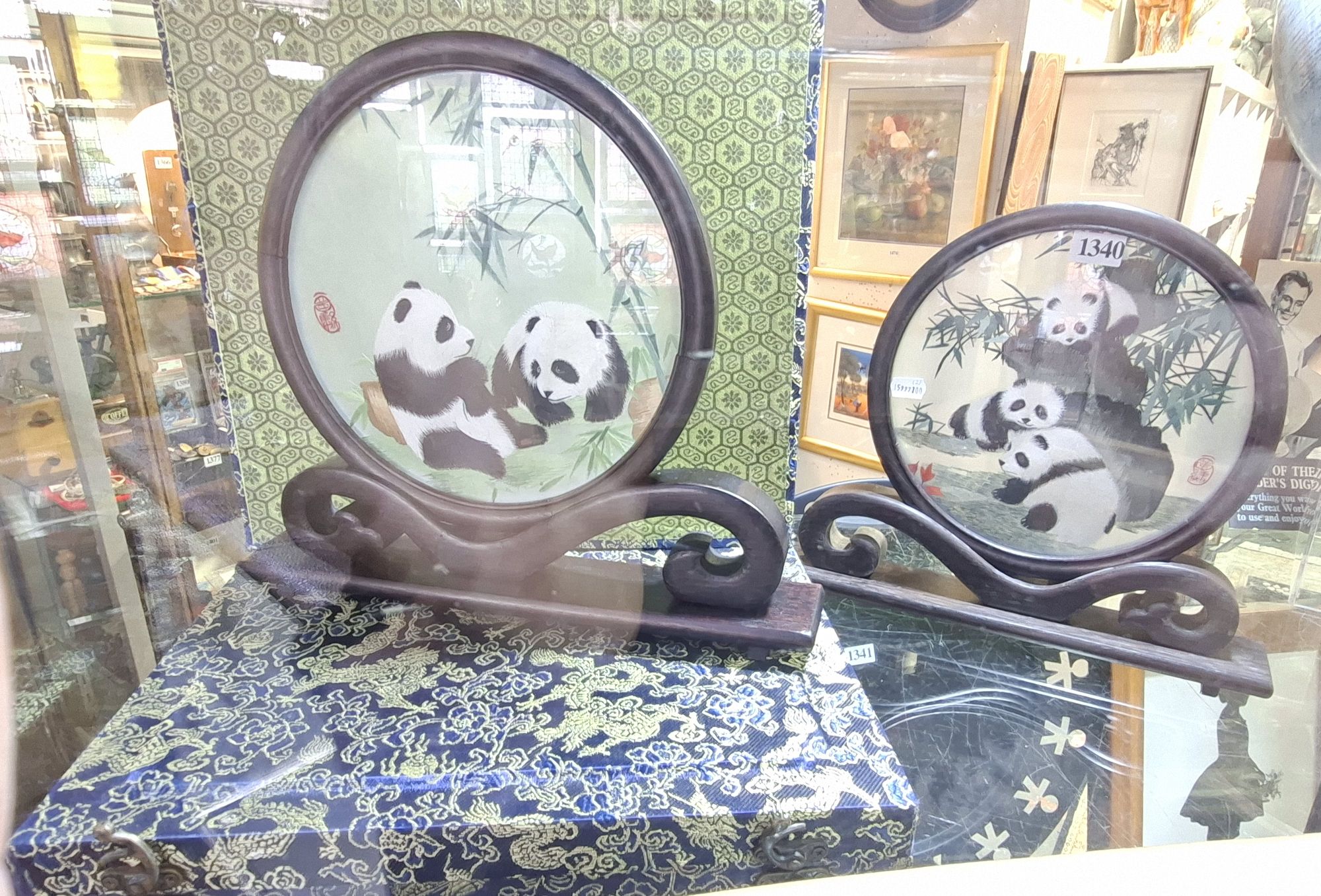 Chinese Silk Framed Artworks