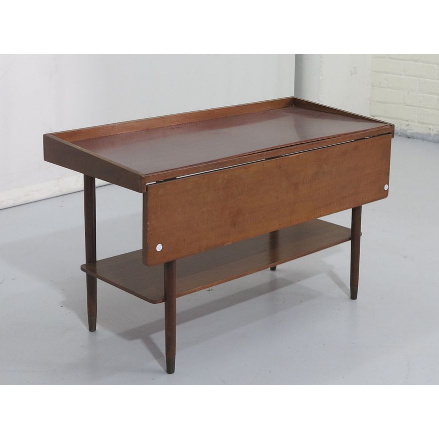 MID CENTURY GREAVES & THOMAS DROP FRONT COFFEE TABLE