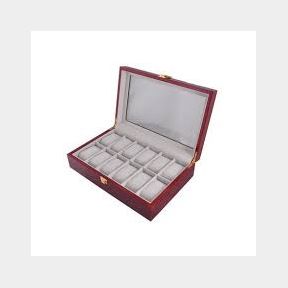 Marco MDF Wooden Watch Box - Unisex organiser (Slightly Scratched)-50582/9185 (B1 S1)