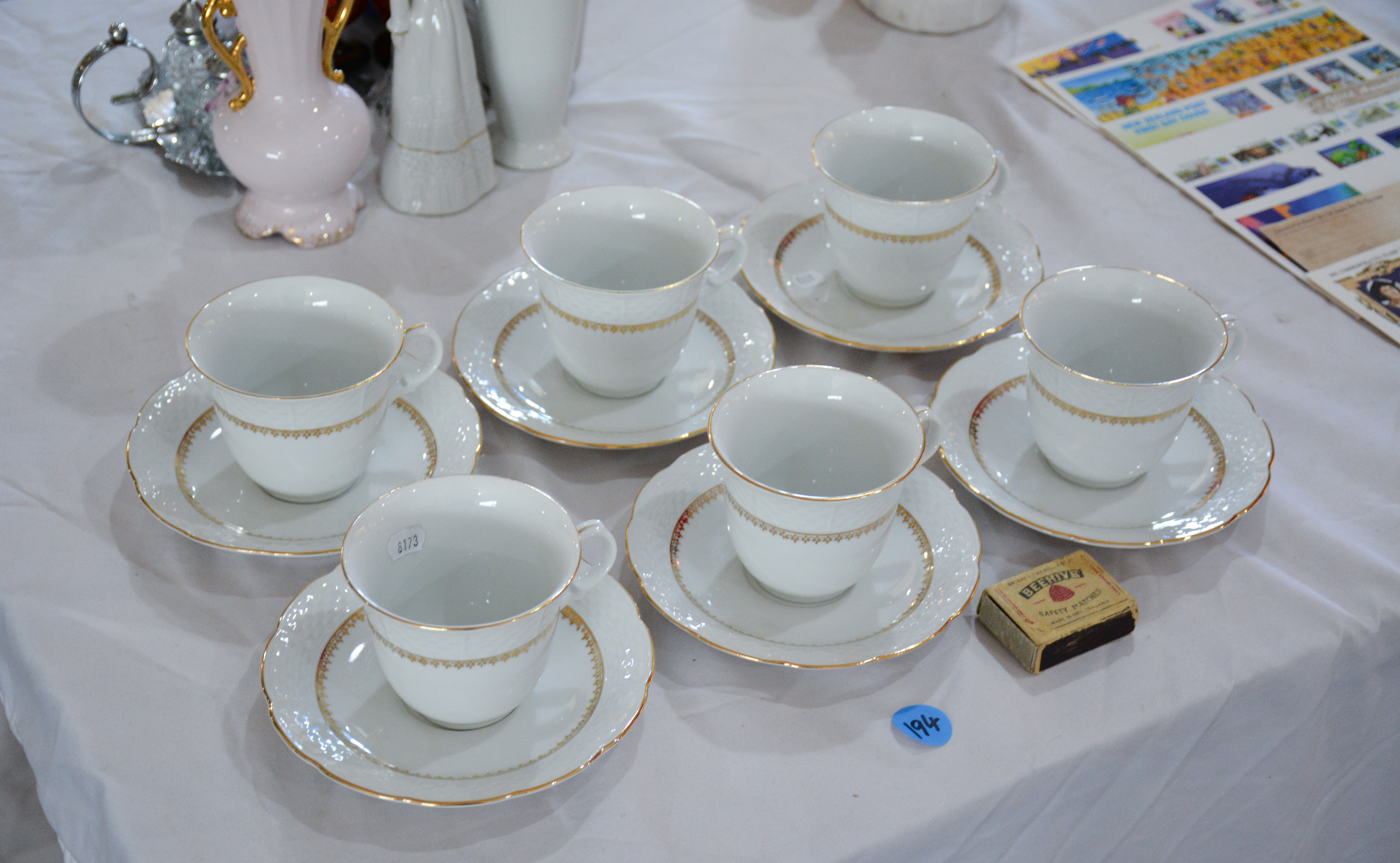 Czech Thum Cups/Saucers x 6 — NZ auction result