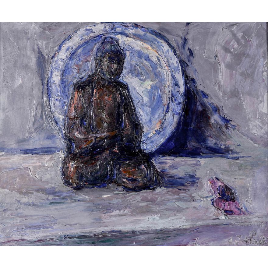 Włodzimierz Terlikowski | Martwa natura z figurą Buddy, 1920 r.