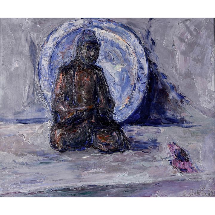 Włodzimierz Terlikowski | Martwa natura z figurą Buddy, 1920 r.