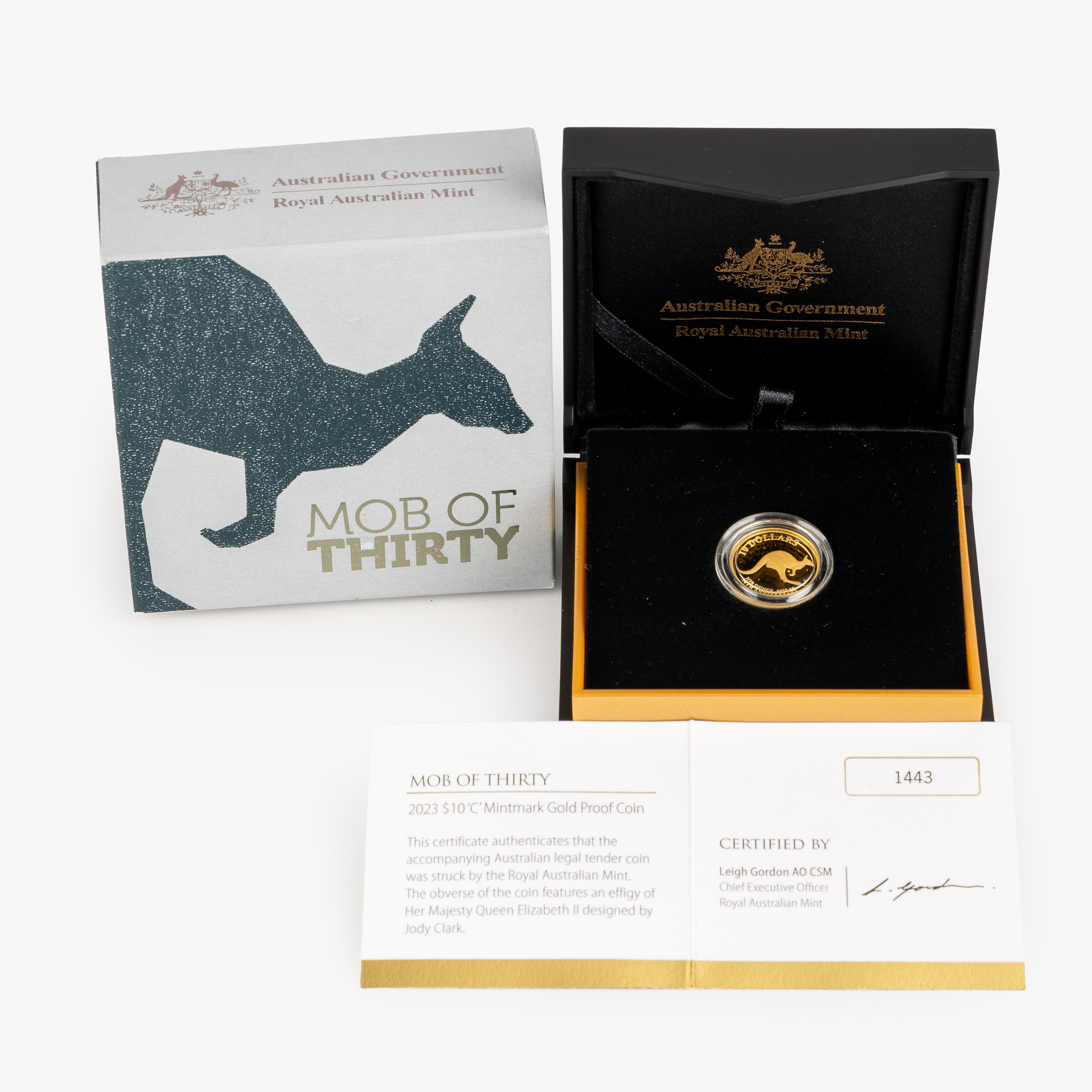 Elizabeth II, RAM - Mob of Thirty, Ten Dollars, 2023, FDC