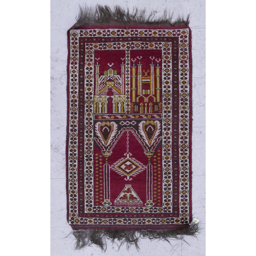 Afghani Prayer Rug- 4'3'' x 2'7''