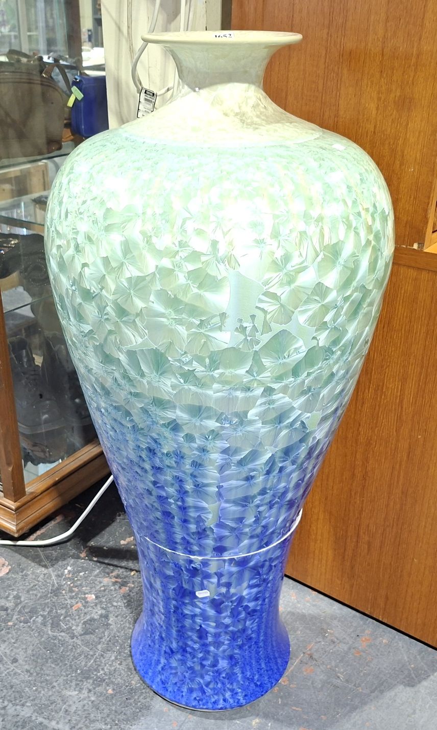 Large Crystalline Glazed Vase