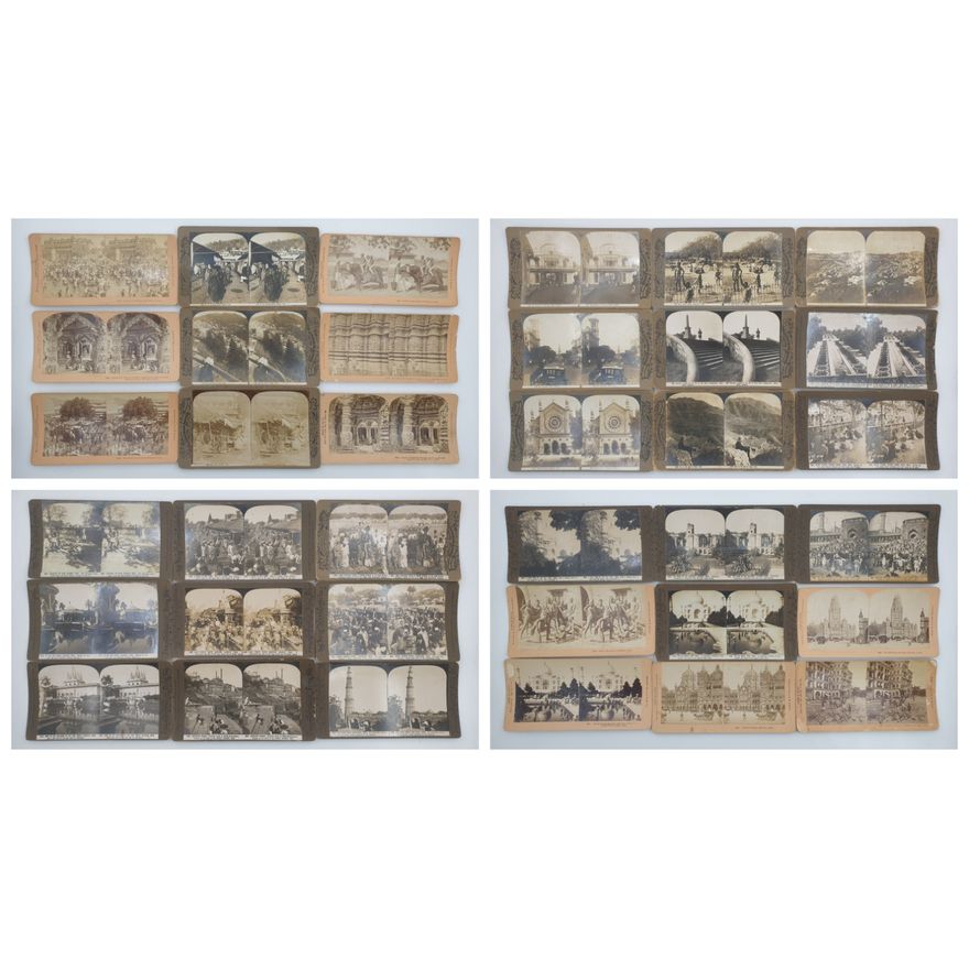 Stereograph Cards - India (x36)